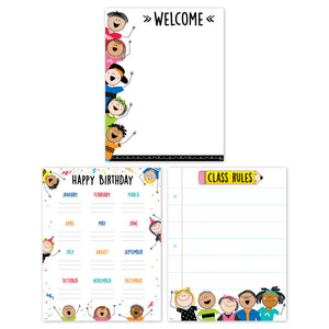 Creative Teaching Stick Kids Classroom Essentials 3-Chart Poster Pack (CTP 10823)