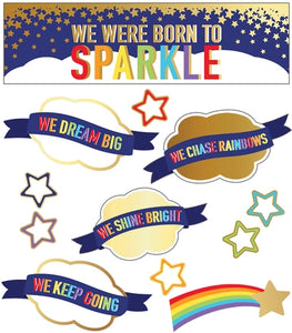 Carson Dellosa We Were Born to Sparkle Mini Bulletin Set (CD 110433)