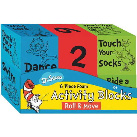 Eureka Dr. Seuss™ Roll & Move Activity Foam Blocks, 6 Pieces (EU 867568)