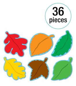 Carson Dellosa Fall Leaves Colorful Cutouts Assorted 36 pcs (CD 120080)