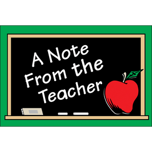 Teacher Created A Note From the Teacher Postcards (TCR 1202)