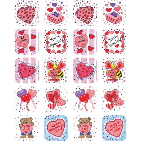Teacher Created Valentine's Day Stickers (TCR 1258)