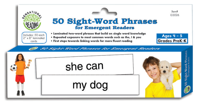 Primary Concepts 50 Sight-Word Phrases for Emergent Readers (133026)