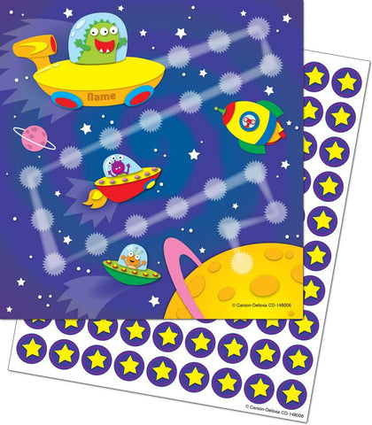 Carson Dellosa Out Of This World Mini Incentive Charts, Pack of 30 (CD 148006)