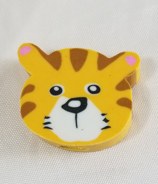 Awesome 1.5" Animal Eraser Tops - Tiger, Giraffe, Monkey, Fox, Bear or  Zebra