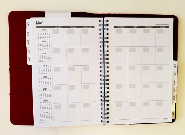 Mead Undated Weekly / Monthly Planner, 1 Year, 8.5" x 5.5" (49102)