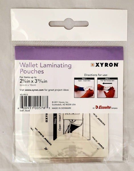 Xyron Self Sealing Laminating Pouches, 5 Pack, Wallet Size (XSLP013)
