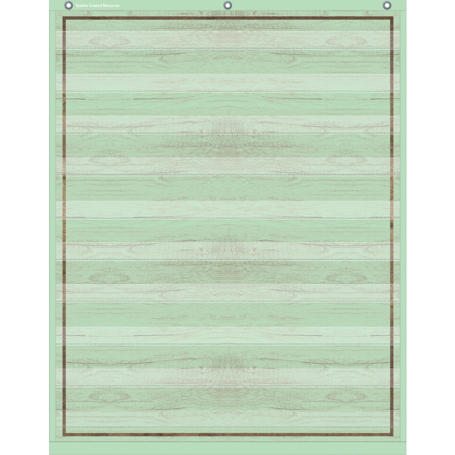 Teacher Created Mint Green Painted Wood 10 Pocket Chart (TCR 20329)