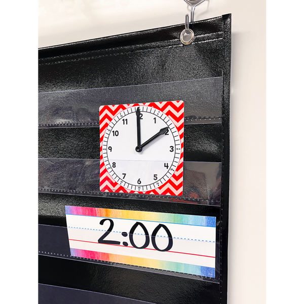 Teacher Created Clocks Set, Approx. 4.5” x 4.5”. (TCR 20640)