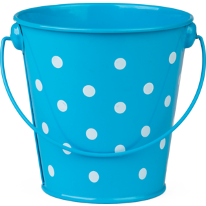 Teacher Created Aqua Polka Dots Bucket (TCR 20823)