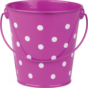 Teacher Created Purple Polka Dots Bucket (TCR 20826)