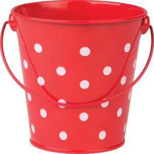 Teacher Created Red Polka Dots Bucket (TCR 20827)