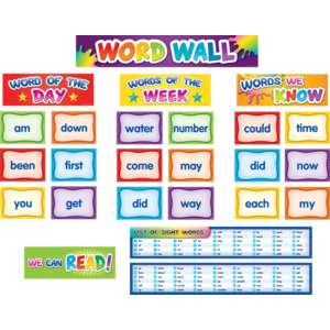 Teacher Created First 100 Sight Words Pocket Chart Cards Pre K-2 (TCR 20845)