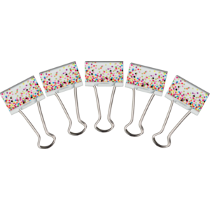 Teacher Created Confetti Medium Binder Clips (TCR20857)