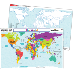 Teacher Created The World Map Learning Mat (TCR21020)