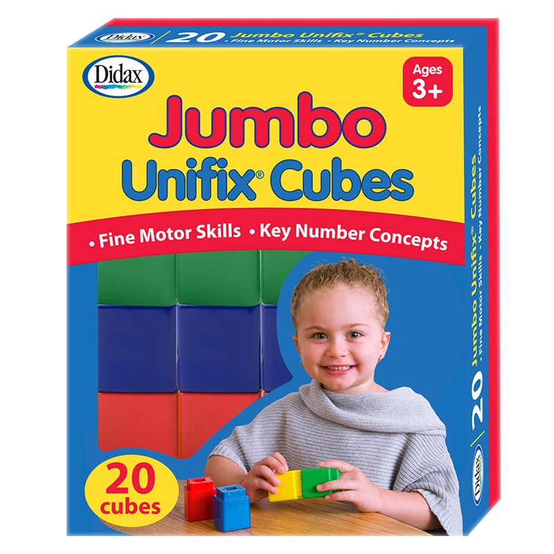 Didax Jumbo Unifix® Cubes, Set of 20 (211255)
