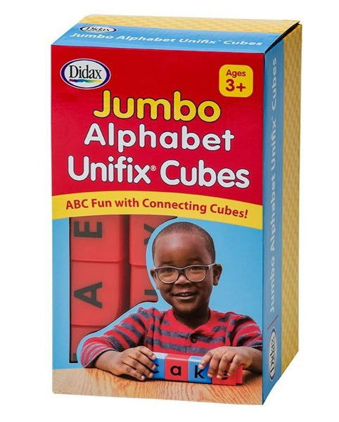 Didax Jumbo Alphabet Unifix® Cubes, Set of 30 (211265)