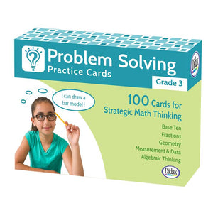 Didax Problem Solving Practice Cards, Strategic Math Thinking, Grade 3 (DD 211279)