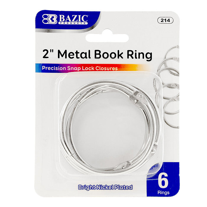 Bazic Products Metal Book Ring (BAZ 214)