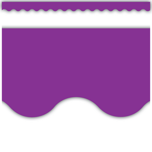 Teacher Created Purple Scalloped Border Trim (TCR 2153)
