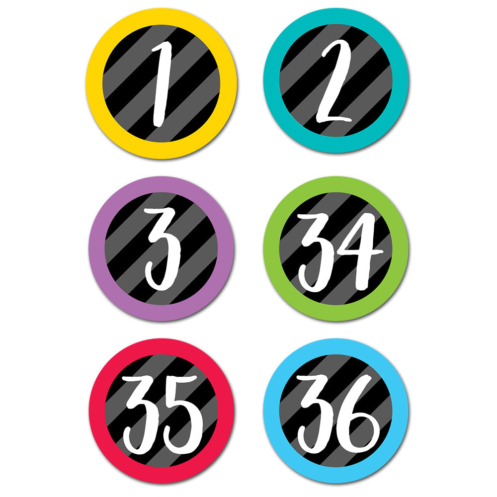 Creative Teaching Student Numbers Stickers, Approx. ⅝", 180 Stickers (CTP 2171)