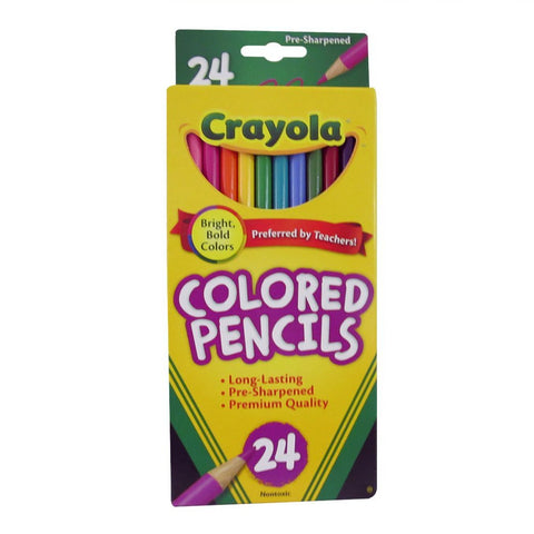 Crayola Colored Pre-Sharpened Pencils, 24 Count (68-4024)