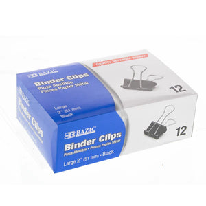 Bazic Products Medium Binder Clips (BAZ 266)