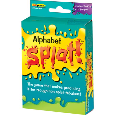 Edupress Alphabet Splat Game, 3½" x 2¼" 225 Cards (TCR 62060)