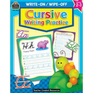 Teacher Created Cursive Writing Practice Write-On Wipe-Off Book (TCR 3291)
