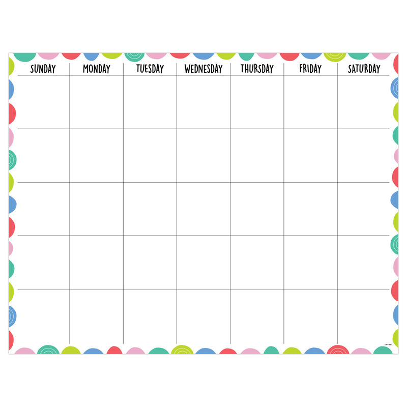 Creative Teaching Press Rainbow Doodles Calendar Chart 22" x 17" (CTP10443)