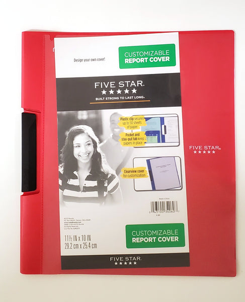 Mead Five Star Customizable Report Covers, Pack of 4 (38120)