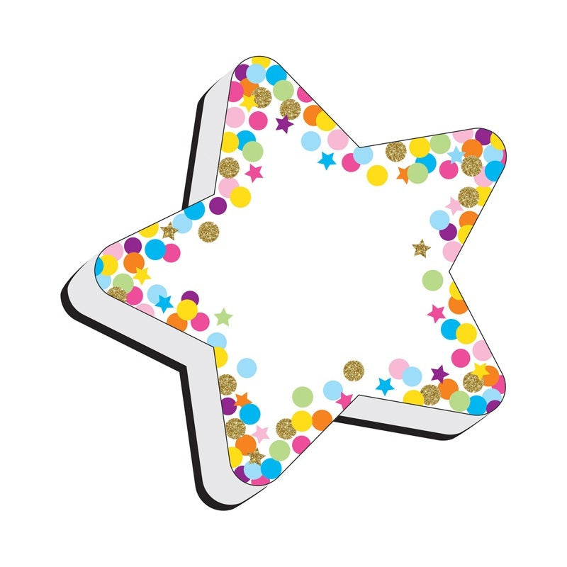 Ashley Star Confetti Magnetic Whiteboard Eraser (ASH 09990)