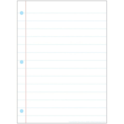 Ashley Smart Poly Single Sided Postermat Pals White Notebook Paper, 13" X 9.5" (ASH 95300)