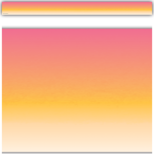 Teacher Created Pink and Orange Color Wash Straight Border Trim (TCR 3933)