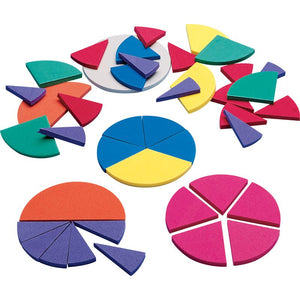 Didax Color Coded Foam Fraction Circles (2-485)