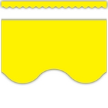 Teacher Created Yellow Scalloped Border Trim (TCR 4175)