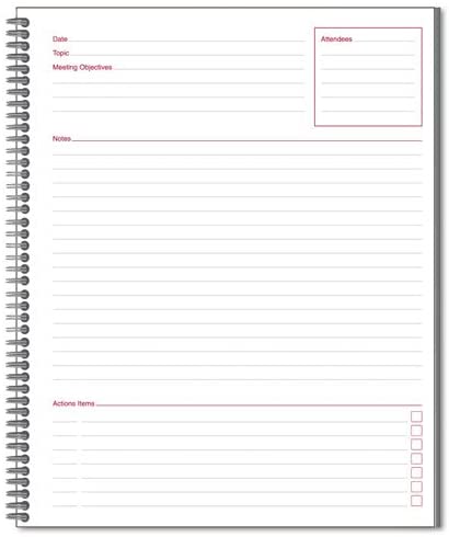 Cambridge Large Meeting Notes Notebook, 8.5
