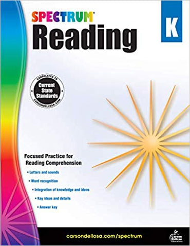 Spectrum Reading Workbook, Kindergarten (CD 704578)