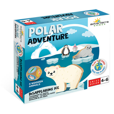 Adventerra Polar Adventure Disappearing Ice Board Game Ages 4+