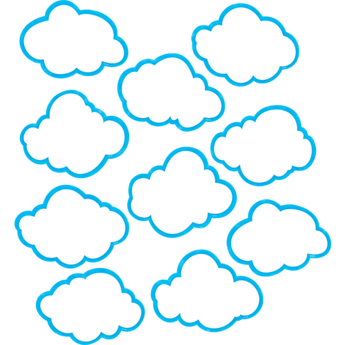 Teacher Created Resources Cloud Accents (TCR 5045)