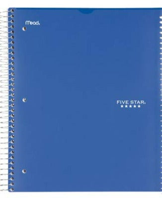 Five Star Customizable Notebook, Wide Ruled, 1 Subject, 11" x 8.5" (05247)