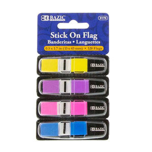 Bazic Products Neon Color Stick On Flag (5170)