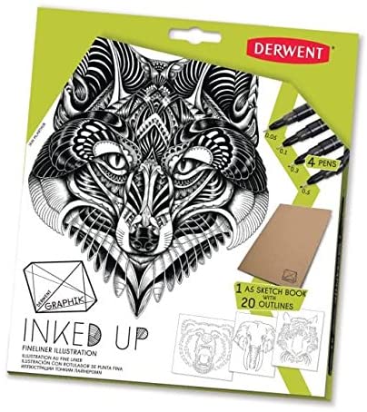 Derwent Graphik Fineliner Inked Up Line Maker Set (DER 2302322)
