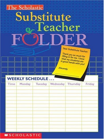 Scholastic Substitute Teacher Folder (SC 630214)