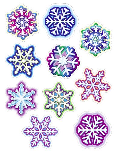 Teacher Created Snowflakes Assorted Accents Cut Outs, 30 Pcs (TCR 5243)