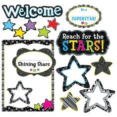 Creative Teaching Shining Stars Bulletin Board Set, 40 Pieces (CTP7060)