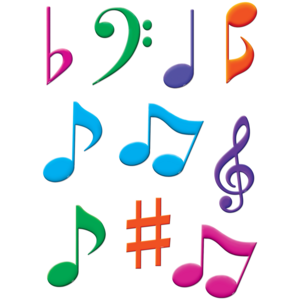 Teacher Created Musical Notes Accents, 6", 30 Count (TCR 5417)