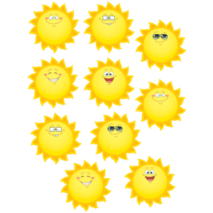Teacher Created Happy Suns 6" Accents (TCR 5419)