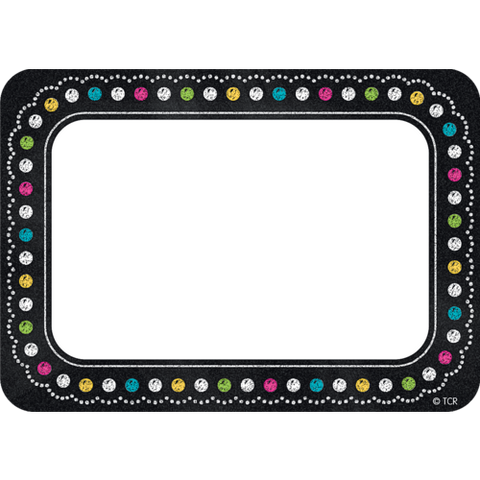 Teacher Created Chalkboard Brights Name Tags/Labels, 3½" x 2½" (TCR 5623)