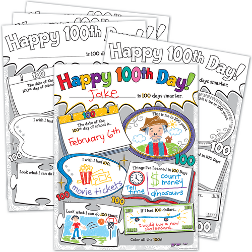 Teacher Created Happy 100th Day Poster Pack (TCR 5640)